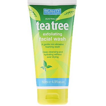 Beauty Formulas -  Beauty Formulas Tea Tree Złuszczający żel do twarzy głęboko oczyszczający Drzewo herbaciane